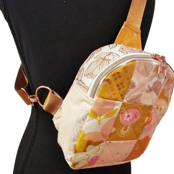 Mav Sling Patchwork Mini Sling Backpack: Ruby Star Society Crossbody Bag main image 5